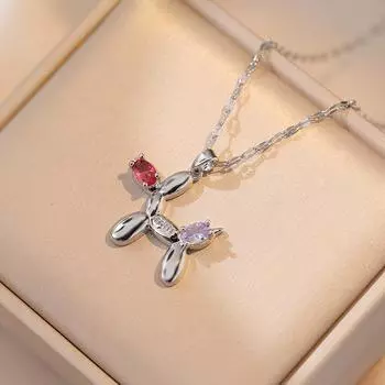 Ожерелье с подвеской в форме собаки для женщин, модные ожерелья золотого цвета из нержавеющей стали, вечерние ювелирные аксессуары