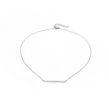 Ожерелье с подвеской в одну линию Холодный стиль Модный темперамент Универсальная ключичная цепочка Простая ниша