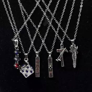 Ожерелье с подвеской в стиле аниме «дзюдзюцу кайсен» Yuji Itadori Fushiguro Megumi, ожерелья с подвеской для косплея для женщин и мужчин, колье, ювелирные изделия, подарок