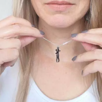 Ожерелье с подвеской в стиле хип-хоп для пар, женское и мужское ожерелье-обнимание для любителей панка, обещание, ювелирное изделие для свадебной вечеринки, подарок