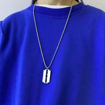 Ожерелье с подвеской в стиле панк, хип-хоп, геометрическое декоративное гальваническое покрытие, подарки на день рождения, женские украшения из нержавеющей стали серебряный