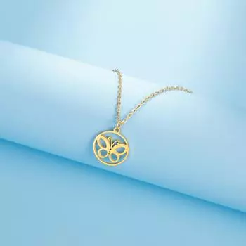 Ожерелье с подвеской в виде бабочки для женщин, ожерелье из нержавеющей стали, ювелирные изделия, цепочка на ключицу, женские свадебные подарки, аксессуары для женщин