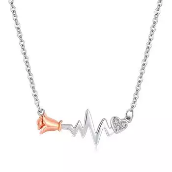 Ожерелье с подвеской в виде цветка розы для женщин, подвески, модные украшения, подарки для девочек