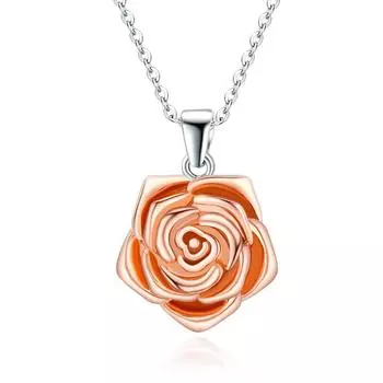 Ожерелье с подвеской в виде цветка розы для женщин, подвески, модные украшения, подарки для девочек