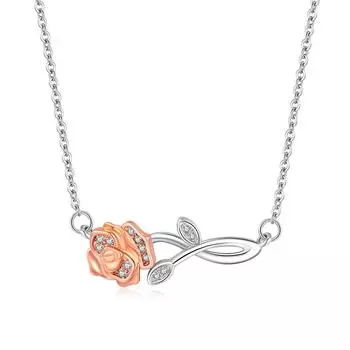 Ожерелье с подвеской в виде цветка розы для женщин, подвески, модные украшения, подарки для девочек