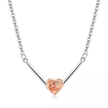 Ожерелье с подвеской в виде цветка розы для женщин, подвески, модные украшения, подарки для девочек