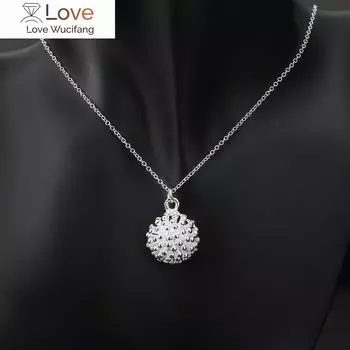 Ожерелье с подвеской в виде фейерверка из 925 пробы из серебра для женщин, модные, роскошные, дизайнерские, вечерние, свадебные, ювелирные изделия, подарки