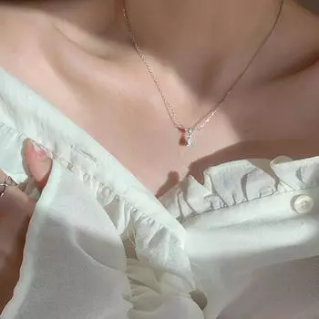 Ожерелье с подвеской в виде капли воды, цепочка на ключицу для женщин, модные простые крошечные украшения, темперамент, вечеринка, свадебный подарок
