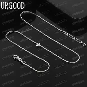 Ожерелье с подвеской в виде клевера из стерлингового серебра 925 пробы, модные свадебные украшения 45CM