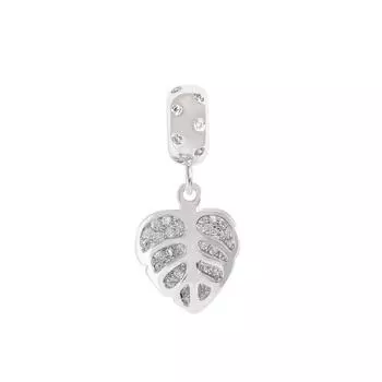 Ожерелье с подвеской в виде листа с бриллиантами, простое и в то же время изысканное, двухслойное ожерелье в виде листа