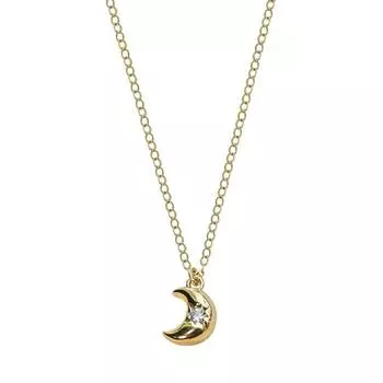 Ожерелье с подвеской в виде луны Простая и хорошая текстура Цепочка на ключицу в виде ниши Цепочка на ключицу в виде лесной свежести