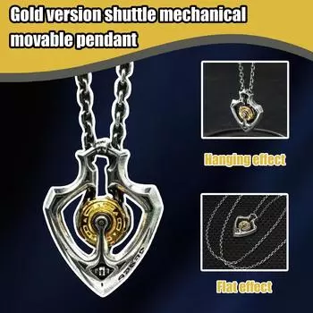 Ожерелье с подвеской в виде механической вращающейся шестерни, властная личность, высококачественный кулон, ретро-панк-ожерелье One Size