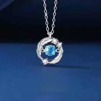 Ожерелье с подвеской в виде пера «Бьющееся сердце» для женщин с легкой роскошной цепочкой на ключицу