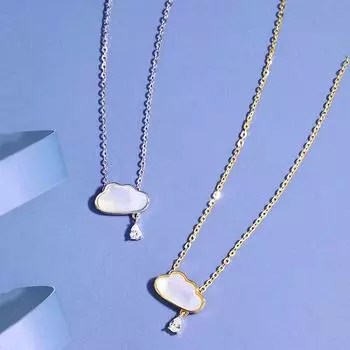 Ожерелье с подвеской в виде ракушки из стерлингового серебра 925 пробы для женщин, ожерелье с цепочкой на ключицу, подарок на годовщину свадьбы, вечеринки, ювелирное украшение S-N692