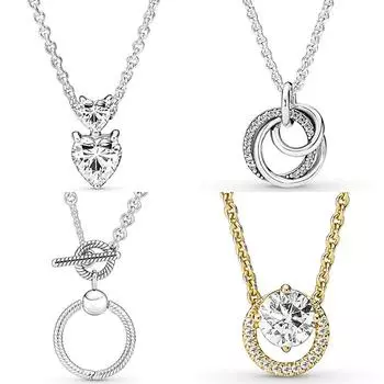 Ожерелье с подвеской в виде розового младенца, мамы, сердца, любви, прямоугольной бирки, для 925 пробы, из стерлингового серебра, модные ювелирные изделия 50cm