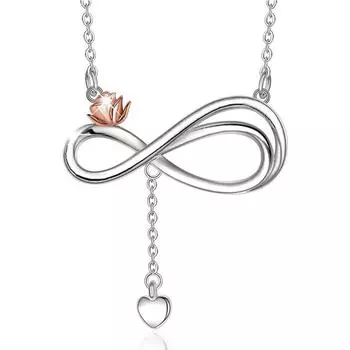 Ожерелье с подвеской в виде розы для женщин, подвески с крестом, модные украшения, подарки для девочек