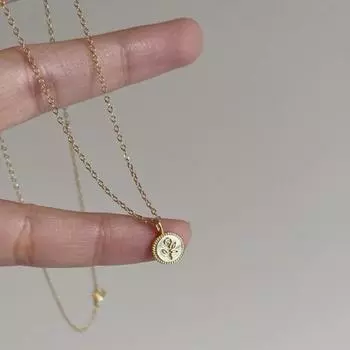 Ожерелье с подвеской в виде розы из стерлингового серебра S925, женская винтажная цепочка на ключицу, ниша, простые изысканные аксессуары 925