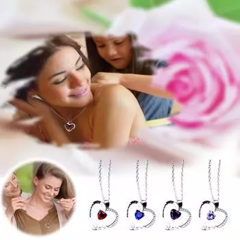 Ожерелье с подвеской в виде сердца с гравировкой «Мама, сюжет матери, подарок, аксессуары для любви»