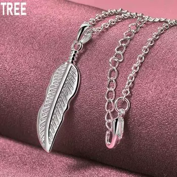 Ожерелье с подвеской в виде снежинки из стерлингового серебра 925 пробы с цирконием, модные свадебные украшения O-40CM