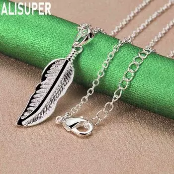 Ожерелье с подвеской в виде снежинки из стерлингового серебра 925 пробы с цирконием, модные свадебные украшения O-40CM