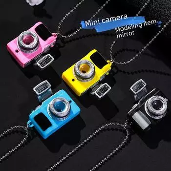 Ожерелье с подвеской в виде светящейся камеры со звуком для мужчин и женщин - хип-хоп ретро стиль