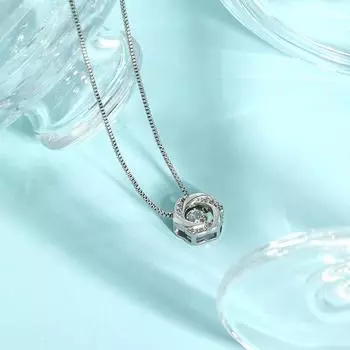 Ожерелье с подвеской в виде танцующего лепестка, корейская версия, усовершенствованное умное ожерелье с бьющимся сердцем и розой