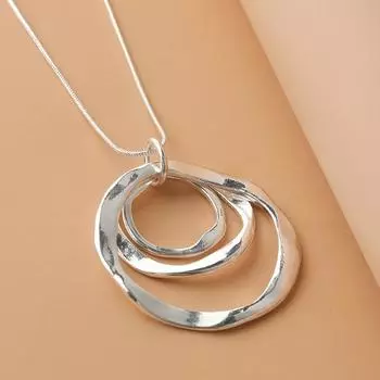 Ожерелье с подвеской в виде трех колец для мужчин и женщин, подарок на день отца