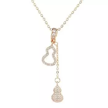 Ожерелье с подвеской в виде тыквы для женщин, модная нишевая дизайнерская идея, высококлассная легкая роскошная молодежная модная цепочка на ключицу, аксессуары