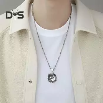 Ожерелье с подвеской в виде волка в стиле викингов Skoll Hati Wolf, ожерелье с подвеской в виде волка в стиле ретро, скандинавские украшения викингов, подарок для мужчин и женщин серебряный