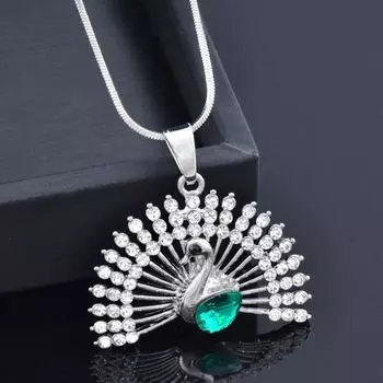 Ожерелье с подвеской в виде животного в виде павлина для женщин, длинная цепочка в виде змеи, модные украшения, новинка 2023, 265 Ko1