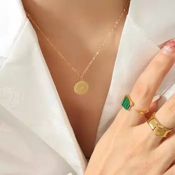 Ожерелье с подвеской Wind Niche Light Rice, аксессуары, простая персонализированная цепочка на ключицу из титановой стали, женские украшения P881