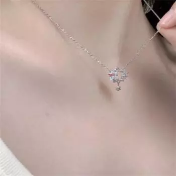 Ожерелье с полой двойной звездой для женщин, цепочка на ключицу, дизайн, смысл для подруги, ювелирные изделия для вечеринки, подарок на день святого Валентина