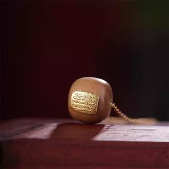 Ожерелье с пятью сутрами из сандалового дерева, кулон с серебряным позолоченным ожерельем, аксессуары, цепочка на ключицу