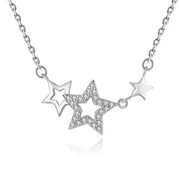 Ожерелье с пятиконечной звездой для женщин, японская и корейская простая подвеска в виде звезды на ключицу