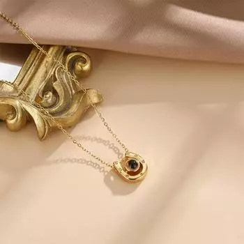 Ожерелье с проекцией Женское Высококлассное Личность Темперамент 100 Языков U-образная Подвеска Аксессуары