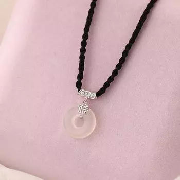 Ожерелье с пряжкой Jade Medal Safety Buckle в китайском стиле, новое, в китайском стиле, минималистичное, универсальное, с цепочкой для воротника