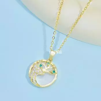 Ожерелье с рогами Женское Высокое чувство Тренд Универсальный Темперамент Геометрическая Подвеска Такое же Украшение