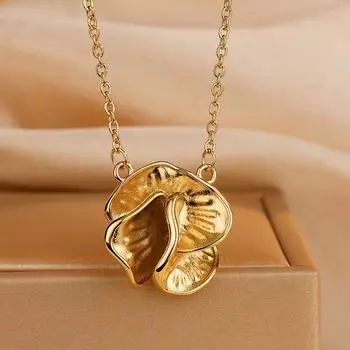 Ожерелье с розой, легкая роскошная подвеска премиум-класса, цепочка на шею, модная универсальная цепочка на ключицу, аксессуары золотой