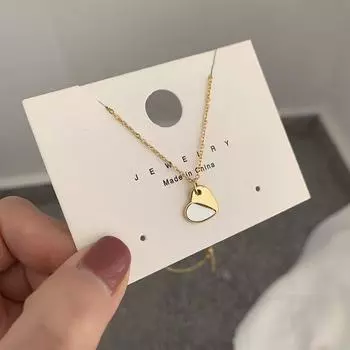 Ожерелье с сердечком из стерлингового серебра 925 пробы, изящная цепочка с подвеской на ключицу для женщин и девушек, подарок оптом S-N618