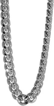 Ожерелье с широкой цепочкой, ширина 45 см, хирургическая нержавеющая сталь, напрямую управляемая, Kihei [Львиное сердце] LH-1, 1,2 см, мужская (С сумкой)