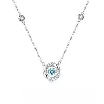 Ожерелье с трехсекундным сердцебиением для женщин с легкой роскошной нишей, высококачественный трогательный кулон, темперамент, универсальные аксессуары