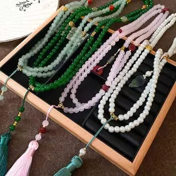 Ожерелье с юбкой в виде лошадиной морды эпохи династии Тан Мин Сун, китайское ожерелье с пряжкой для девочек style 2