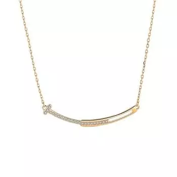 Ожерелье с улыбкой для женщин, универсальная подвеска «Улыбка», цепочка на ключицу, цепочка на шею