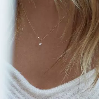 Ожерелье с замком на голову из стерлингового серебра S925, женская высококачественная универсальная легкая роскошная цепочка на ключицу с блестящими бриллиантами 925