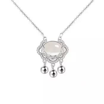 Ожерелье с замком Xiangyun Ruyi Ping An для женщин, национальные тенденции, ключичная цепочка и шейная цепочка