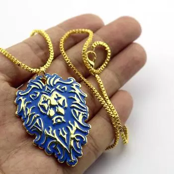 Ожерелье серебряного цвета, киноигра, Окружающий племенной союз, несколько подвесок ожерелья 50cm