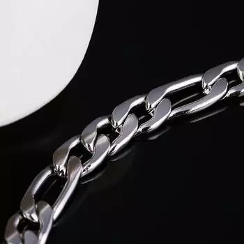 Ожерелье серебряного цвета, ожерелье в стиле панк, женское ожерелье из нержавеющей стали, простой подарок, модные украшения, мужские аксессуары-цепочки 50cm