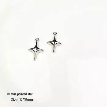 Ожерелье-шарм с кулоном в виде сердца и бабочки в стиле Y2K из сплава с цветами и кроликом - DIY аксессуар для бисероплетения