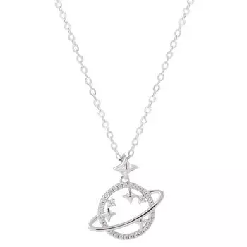 Ожерелье Shining Planet для женщин, нишевый дизайн, высококачественный, легкий, роскошный, универсальный, простой, индивидуальный, холодный стиль, цепочка на ключицу