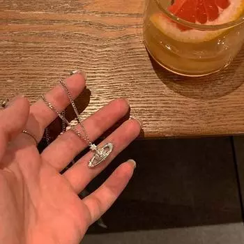 Ожерелье Shining Planet из титановой стали для женщин, легкое, роскошное, улучшенный дизайн